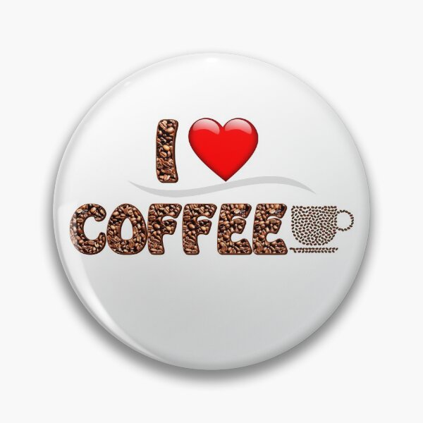 Item preview, I LOVE COFFEE designed and sold by DewDropDesigns.
