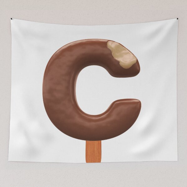 Item preview, C Ice Cream C Letter 3d Alphabet Chocolate designed and sold by HelloFromAja.