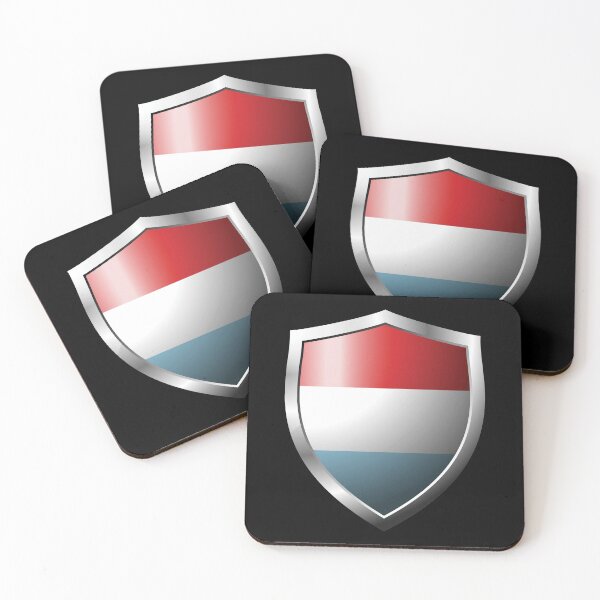 Item preview, Strong Luxembourg Flag Shield Country designed and sold by HelloFromAja.