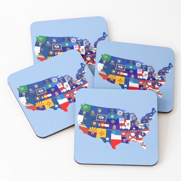 Item preview, usa states flag map designed and sold by tony4urban.