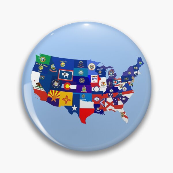 Item preview, usa states flag map designed and sold by tony4urban.