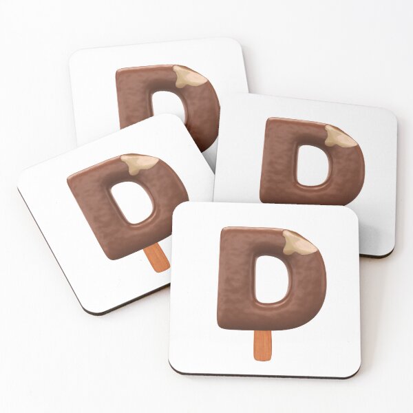 Item preview, D Ice Cream D Letter 3d Alphabet Chocolate designed and sold by HelloFromAja.