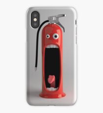 Even the fire extinguisher is shocked! iPhone Case