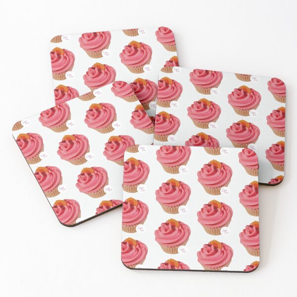 Item preview, Pink cupcake with orange segment on top designed and sold by sugarrosekitch.