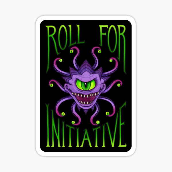 Roll for Initiative - Green Sticker