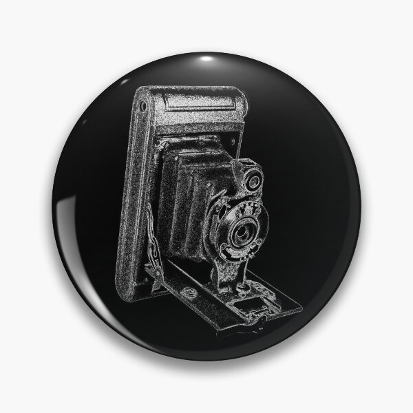 Item preview, Antique Kodak Hawkeye Camera with White Outline designed and sold by Retro Art Factory.