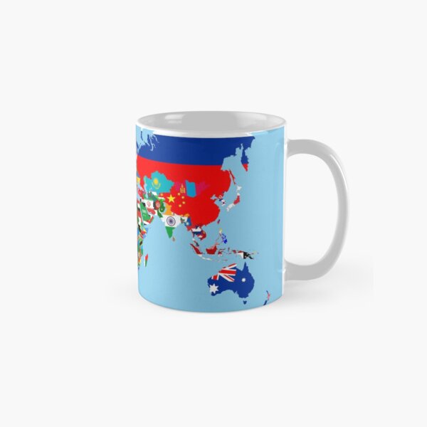 world flags map Classic Mug