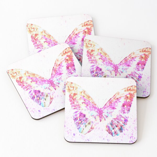 Item preview, Beautiful dry painted pink butterfly designed and sold by Mad Monkey Shop.