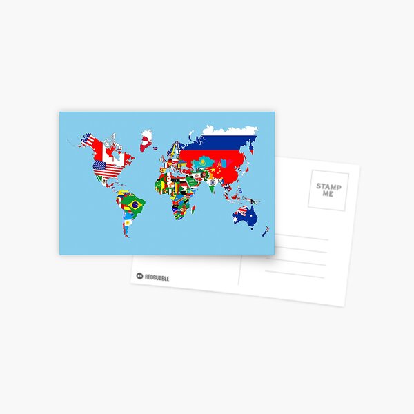 Aperçu de l'œuvre carte de drapeaux du monde créée et vendue par tony4urban.