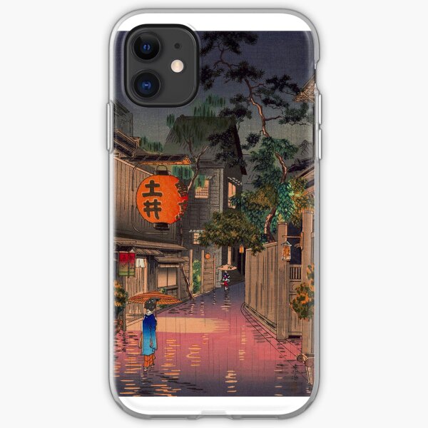 Night Street Rain iPhone Soft Case