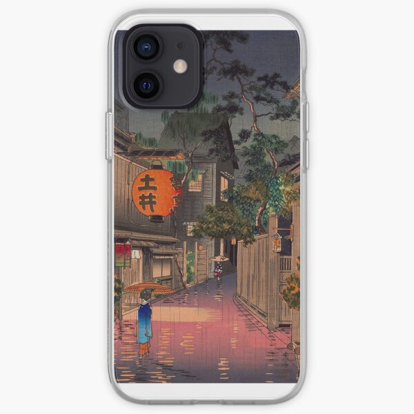 Night Street Rain iPhone Soft Case