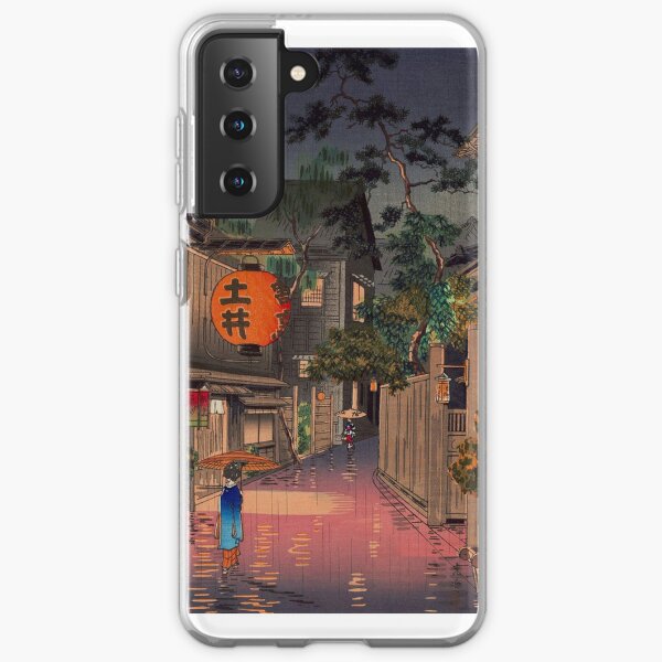 Night Street Rain Samsung Galaxy Soft Case