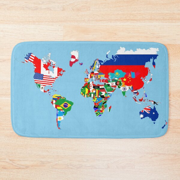 Item preview, world flags map designed and sold by tony4urban.