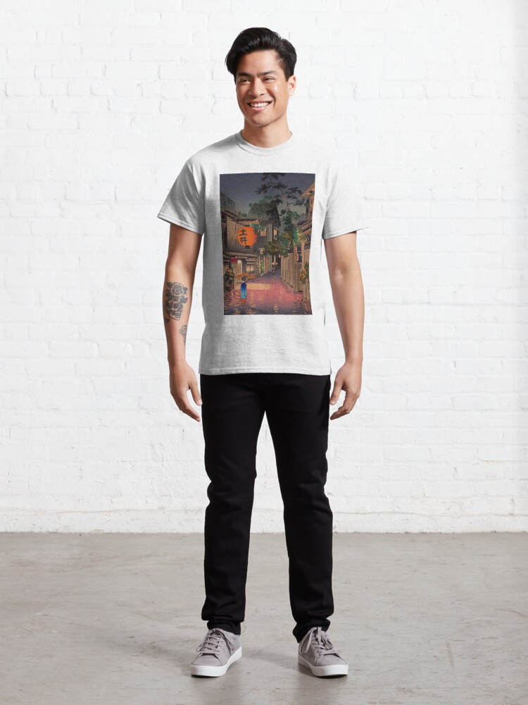 Alternate view of Night Street Rain Classic T-Shirt