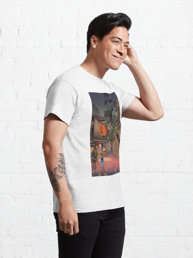 Alternate view of Night Street Rain Classic T-Shirt