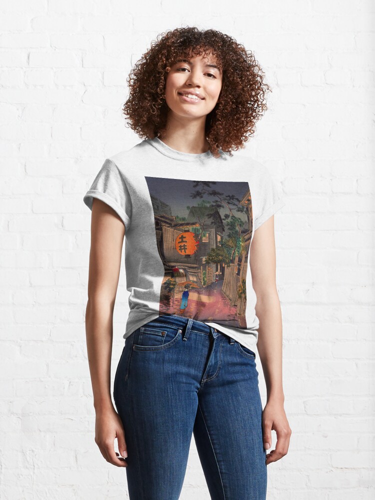 Alternate view of Night Street Rain Classic T-Shirt