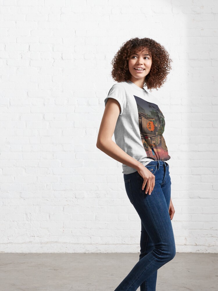Alternate view of Night Street Rain Classic T-Shirt