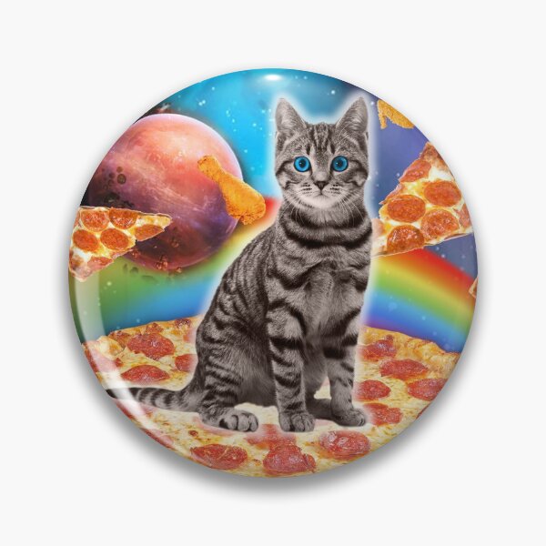 Item preview, Pizza and Wings Space Kitty designed and sold by raquelruthless.