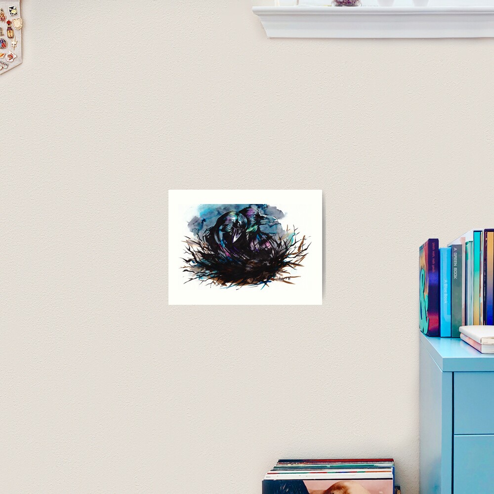 Two Ravens Art Print