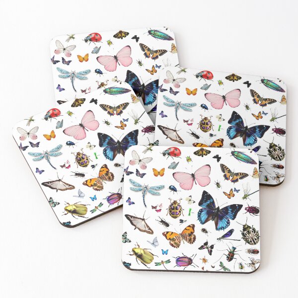 Item preview, Butterflies, Beetles and dragonflies designed and sold by jellyrelish.
