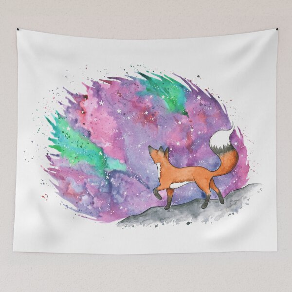 Item preview, Star gazing Fox  designed and sold by Whimsicolourart.