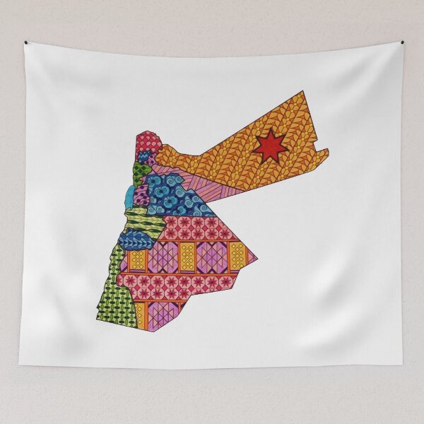 Item preview, Map of Jordan designed and sold by Bododobird.