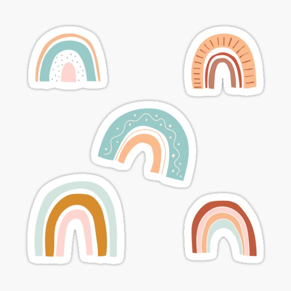 Boho Rainbow Stickers – Sticker Planet