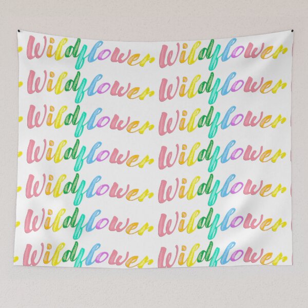 Item preview, Rainbow Wildflower Text designed and sold by JuliWol12.