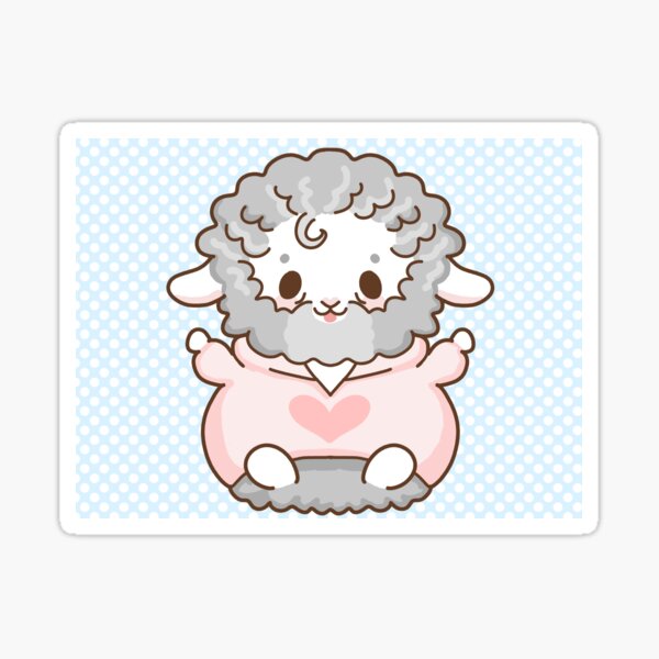 Heart Sheep by tubbycherub Sticker