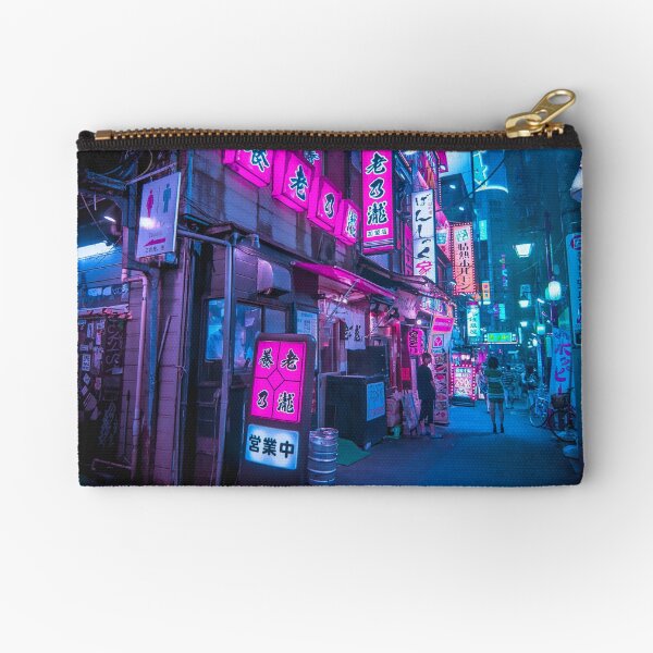 Small streets of Shinjuku Omoide Yokocho Tokyo Area Zipper Pouch