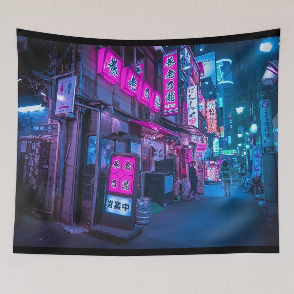 Item preview, Small streets of Shinjuku Omoide Yokocho Tokyo Area designed and sold by TokyoLuv.