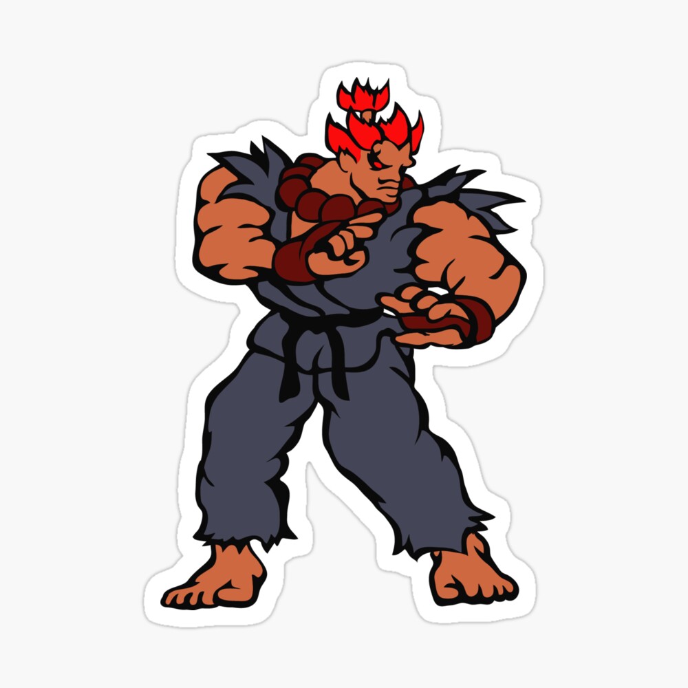 Akuma / Gouki - 3rd Strike Sticker for Sale by PitadorBoy