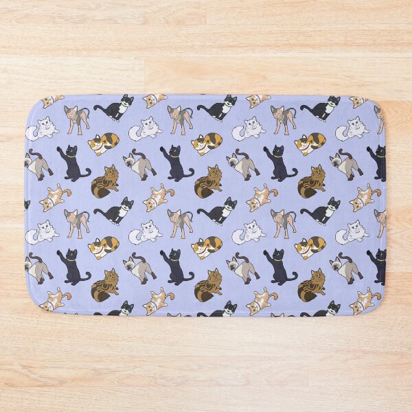 Item preview, Cat Pattern - Blue designed and sold by SnowWolpard.