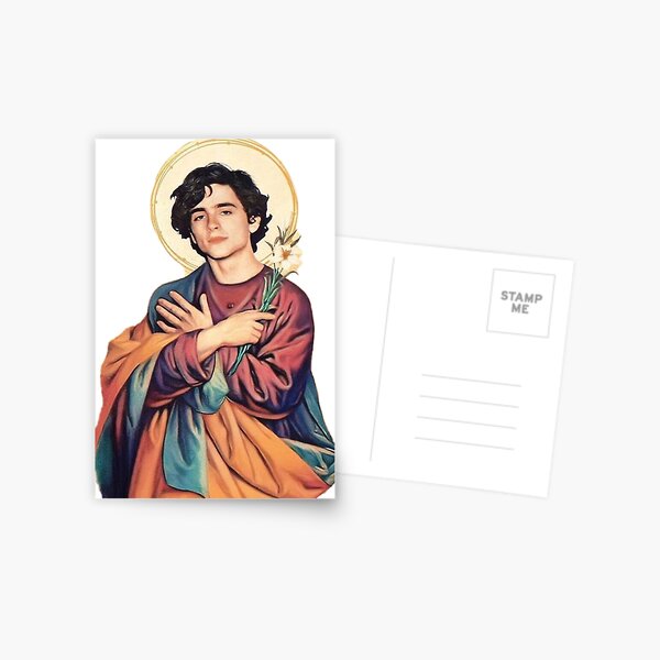 Timothée Chalamet Postcard by daddyhiddlest