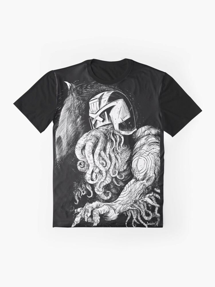 Alternate view of Judge Cthulhu Graphic T-Shirt