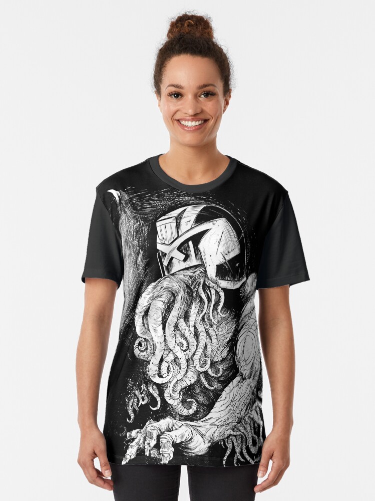 Alternate view of Judge Cthulhu Graphic T-Shirt