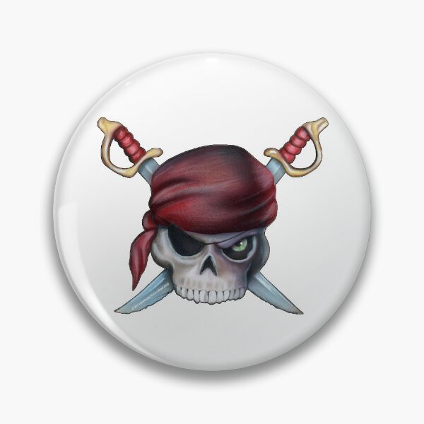 Item preview, pirate skull designed and sold by anything airbrushed.