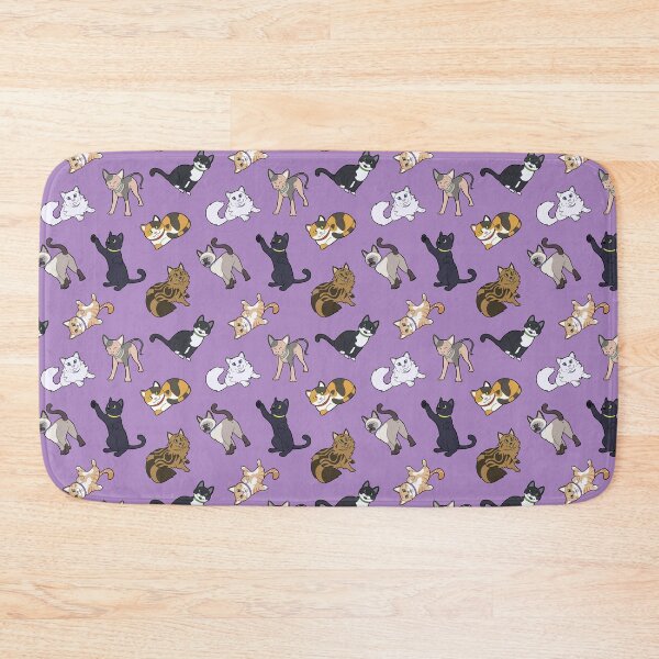 Item preview, Cat Pattern - Purple designed and sold by SnowWolpard.