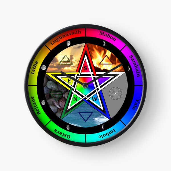 Elemental Pentagram Clock