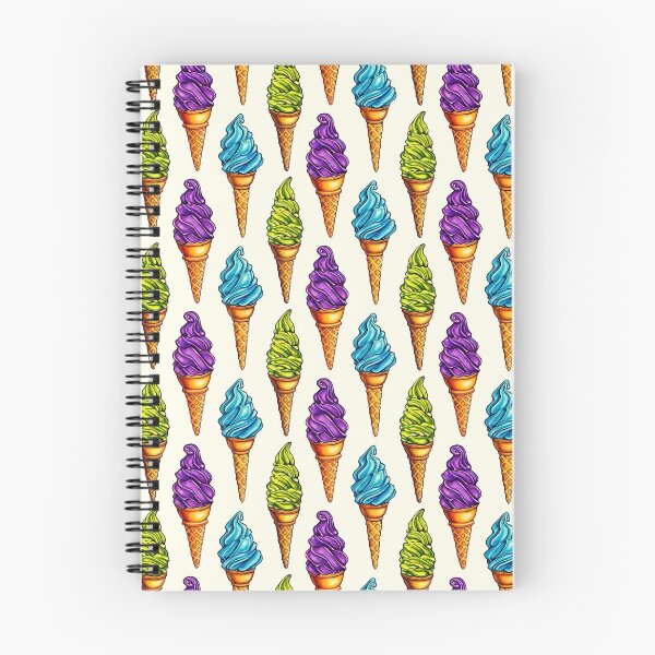 Item preview, Ice Cream Purple Blue Green Pattern designed and sold by Kelly  Gilleran.