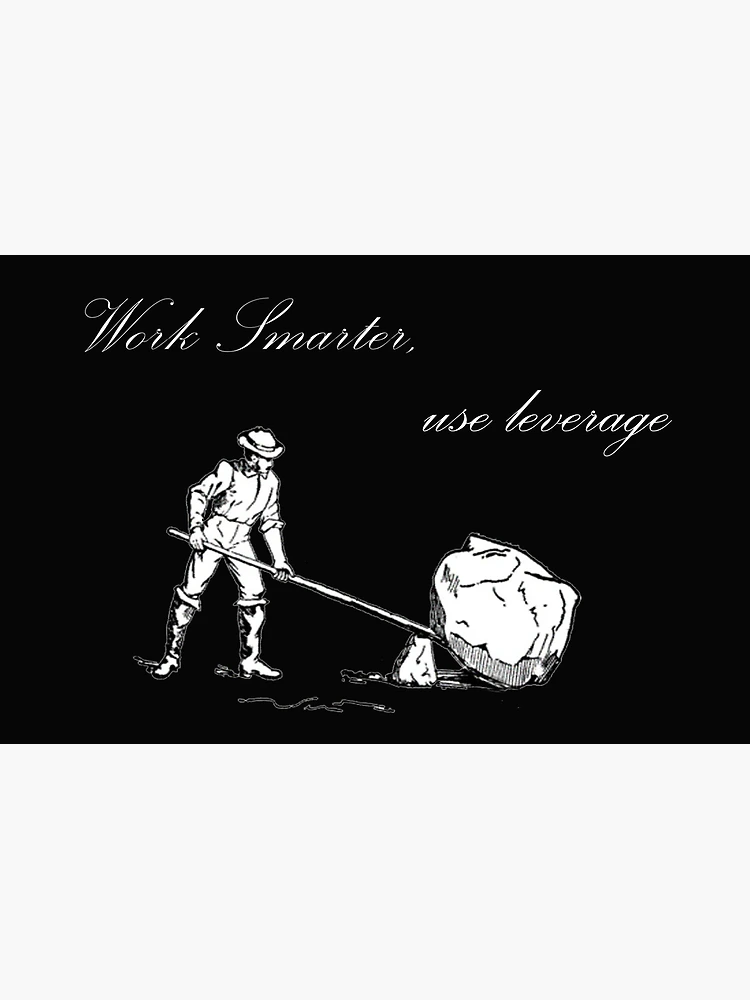 Aperçu 4 sur 4. Pochette avec l'œuvre Work Smarter créée et vendue par scriptscode.