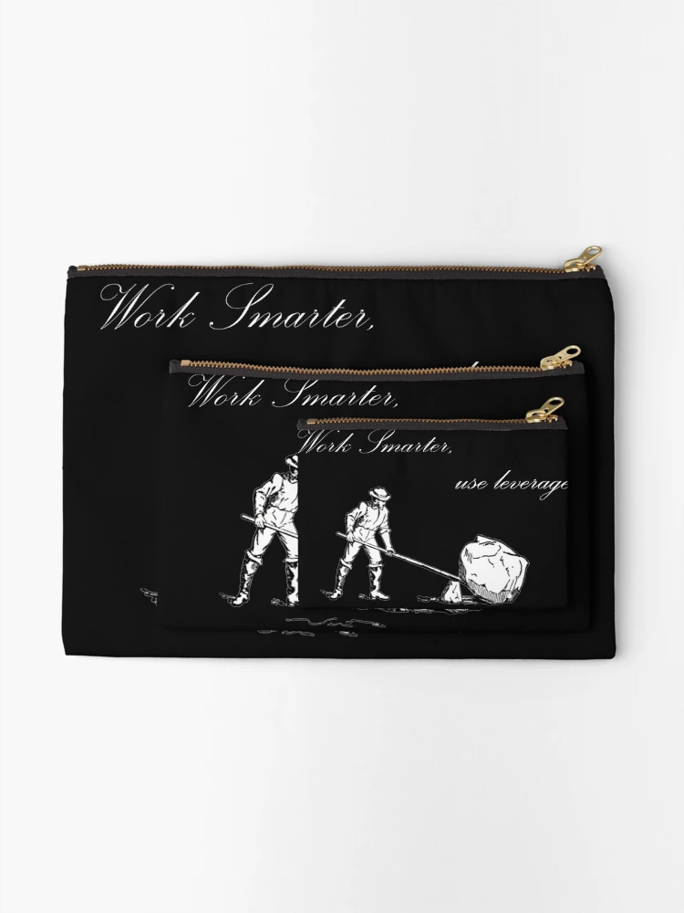 Aperçu 2 sur 4. Pochette avec l'œuvre Work Smarter créée et vendue par scriptscode.