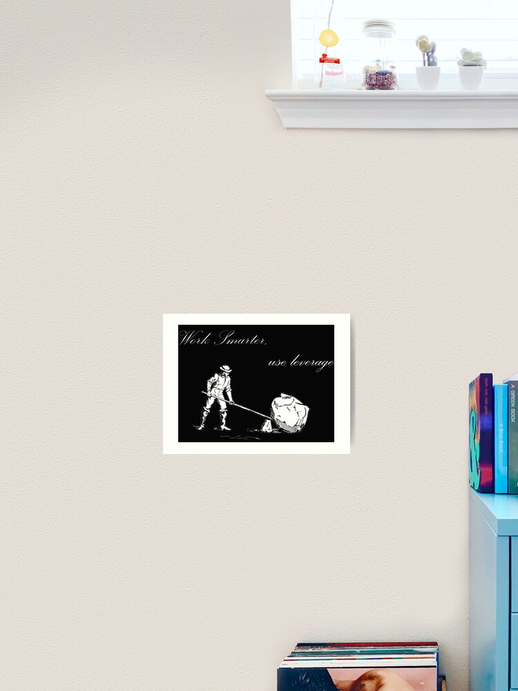 Thumbnail 2 of 3, Art Print, Work Smarter designed and sold by scriptscode.