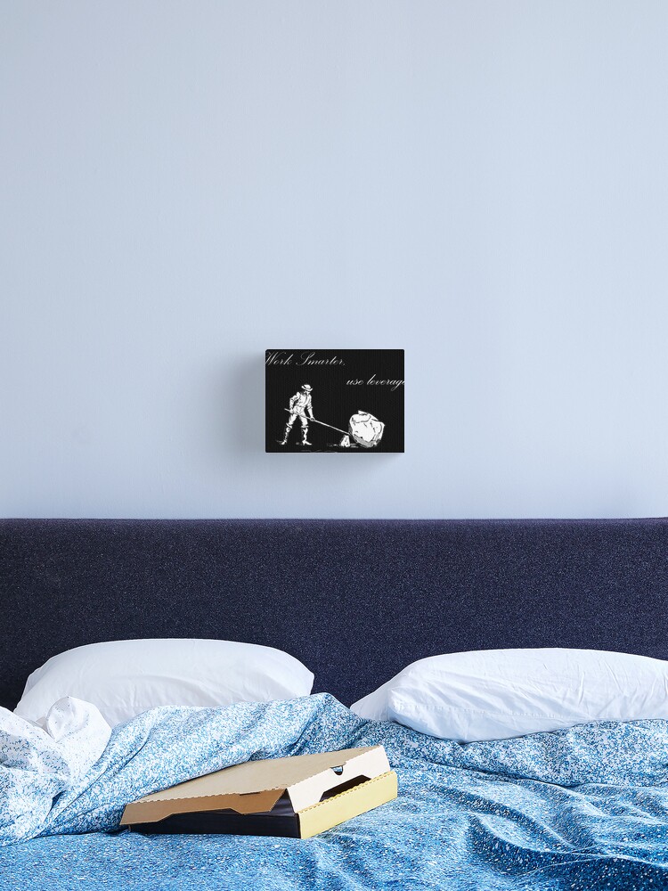 Thumbnail 2 of 3, Canvas Print, Work Smarter designed and sold by scriptscode.