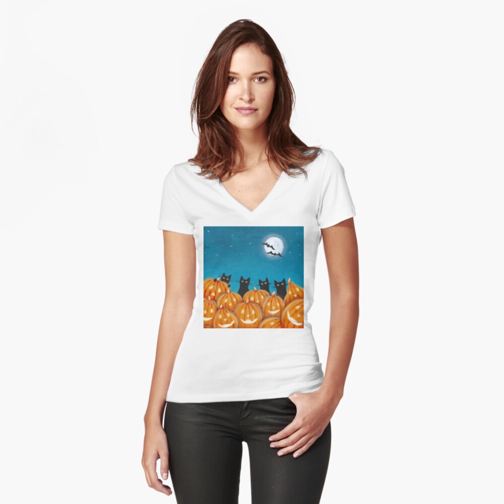 Item preview, Fitted V-Neck T-Shirt designed and sold by kilkennycat.
