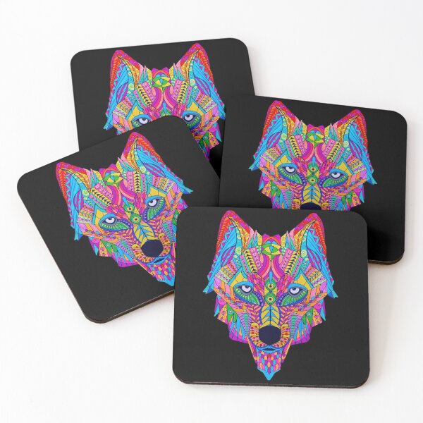 Item preview, Psychedelic Wolf designed and sold by Bododobird.