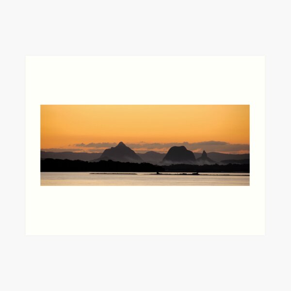 Glass House Mountains Art Print