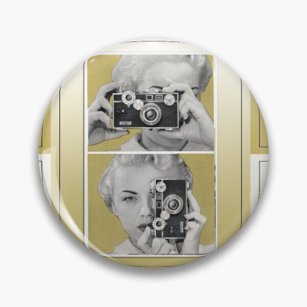 Item preview, Woman with Retro Argus Camera - Vintage Color Graphic designed and sold by Retro Art Factory.