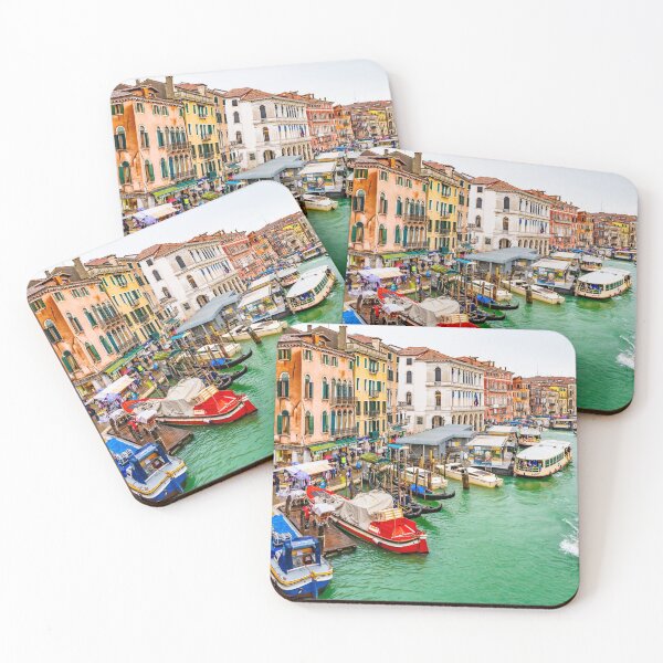 Item preview, Venice, Italy. Water taxis, vaporettos, boats, gondolas on Grand Canal. designed and sold by debbieannpowell.