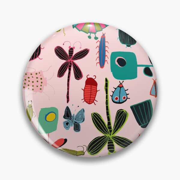 Item preview, Insect watercolor pink designed and sold by susycosta.
